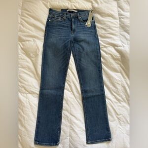 Hudson Jeans Barbara High Waist Ankle Straight Leg Jeans (Marin) Size 24
